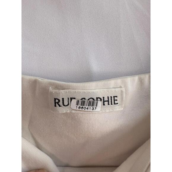 Rue Sophie Off-White Eli Dress Size M with stains - Picture 6 of 13